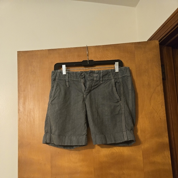 James Perse Linen Blend Gray Shorts Size 26 - Picture 1 of 5